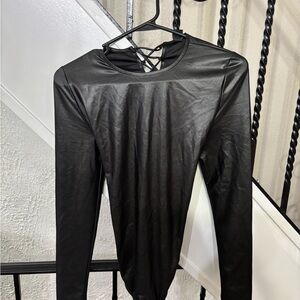 Windsor Black Long Sleeve Bodysuit